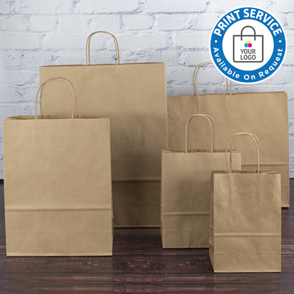 Twisted handle paper sale bags